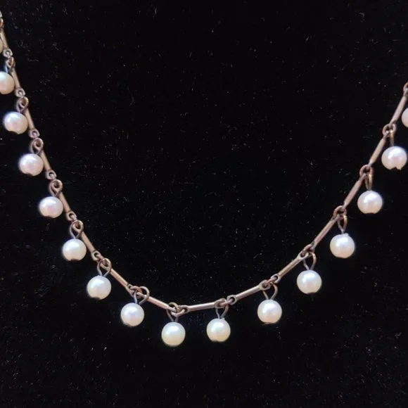 Kerri Linden faux pearl necklace - Picture 4 of 7